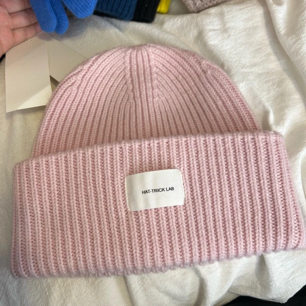 女针织帽秋冬保暖毛线帽韩版显脸小护耳冷帽纯色百搭日系冬季