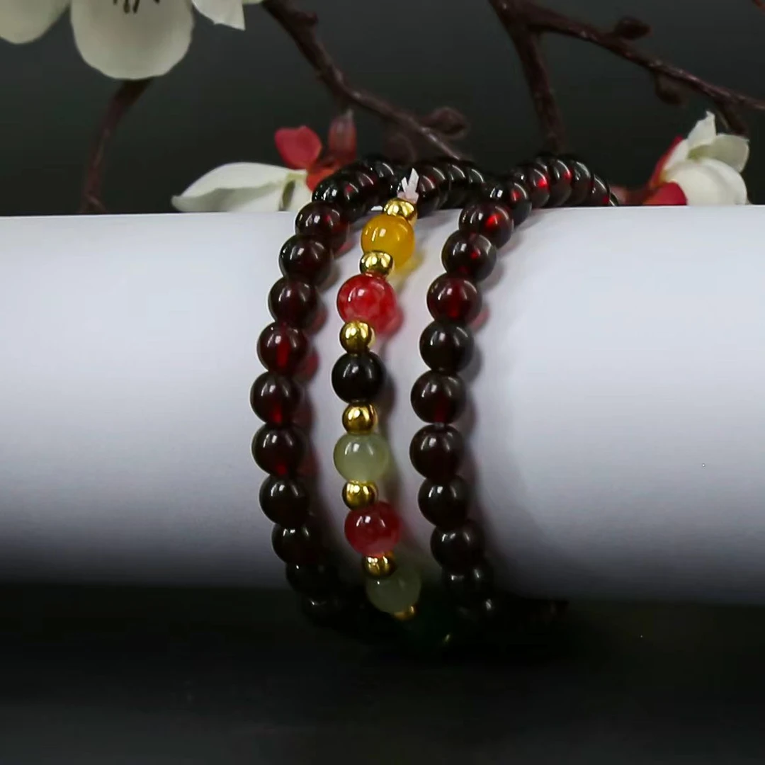 AD377石榴石饰品（无礼盒）