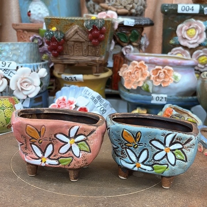 红陶粗陶多肉花盆