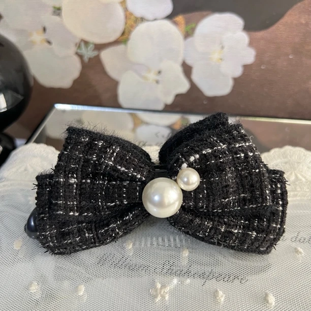 F056气质复古蝴蝶结香蕉夹合集