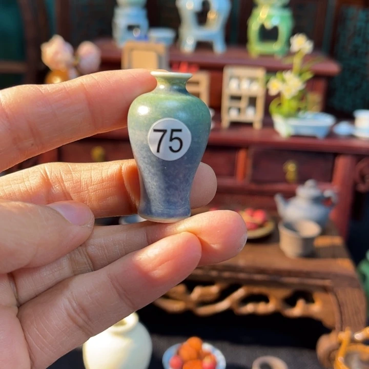 摆件微陶老王迷你花瓶