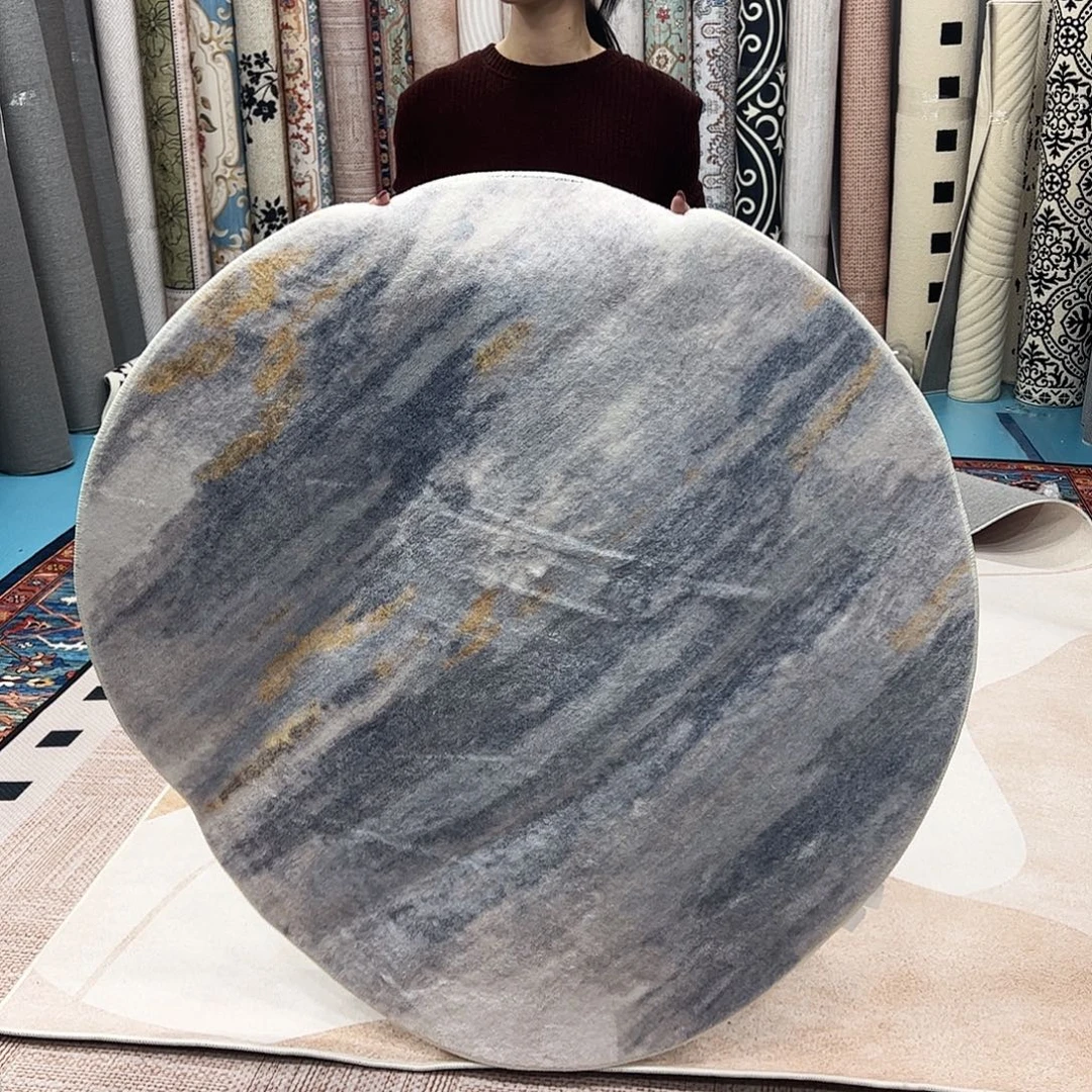 混纺棉布底仿羊绒直径一米二圆全新特价尺寸误差正负1-3厘米