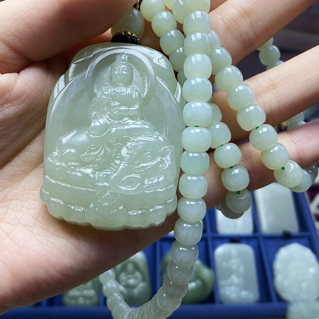 和田玉颈饰未镶嵌香***_