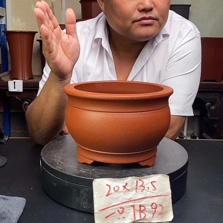 紫砂花盆货号一只JB92