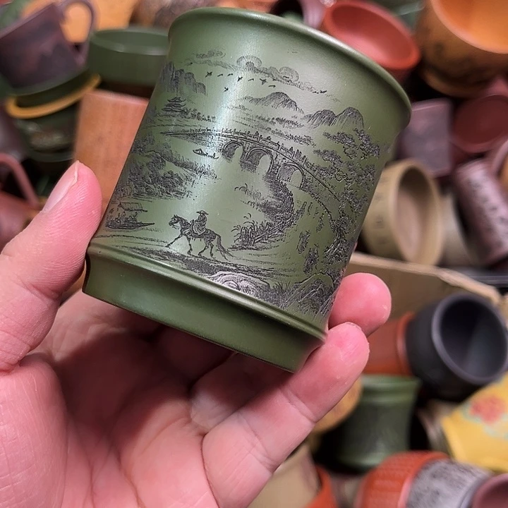 紫砂茶杯全手工紫砂主人杯