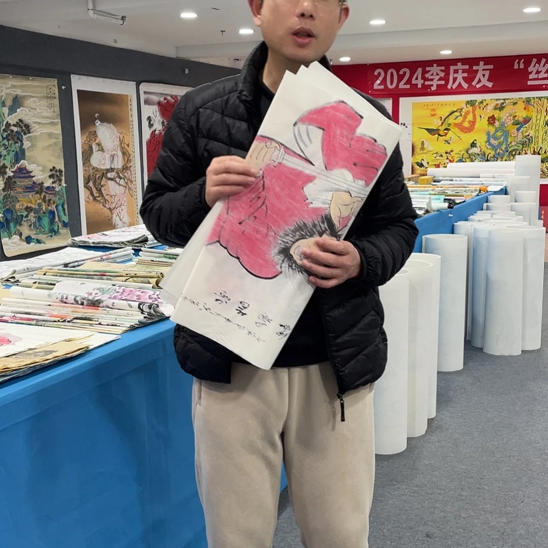 国画今天上午国画作品展示