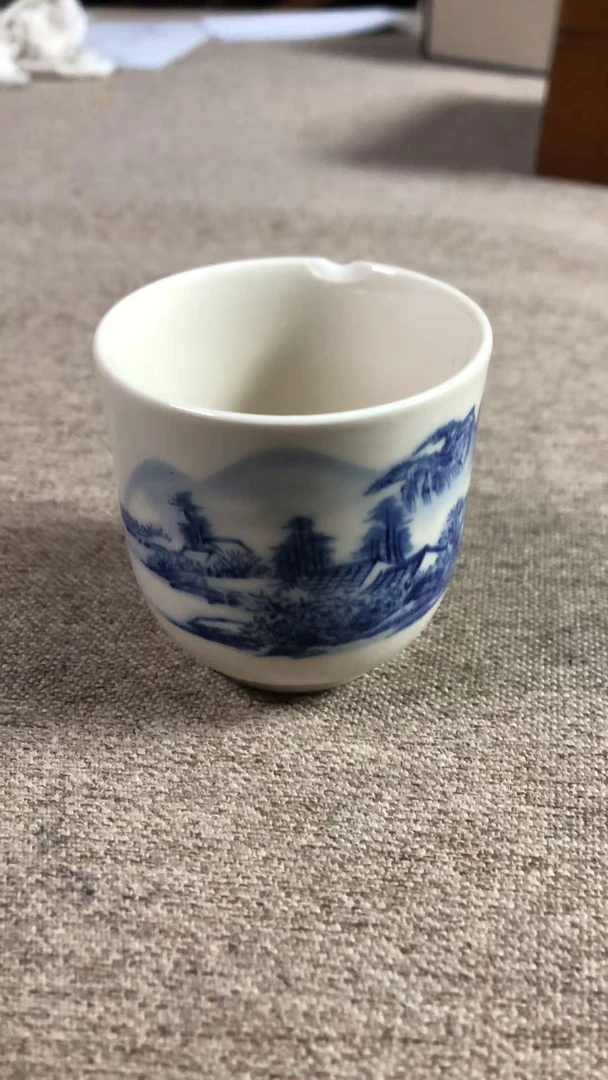 景德镇青花陶瓷主人杯代替链接2号