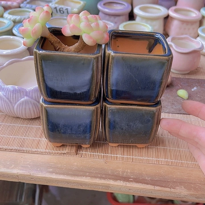 红陶陶瓷花盆当场满12包邮