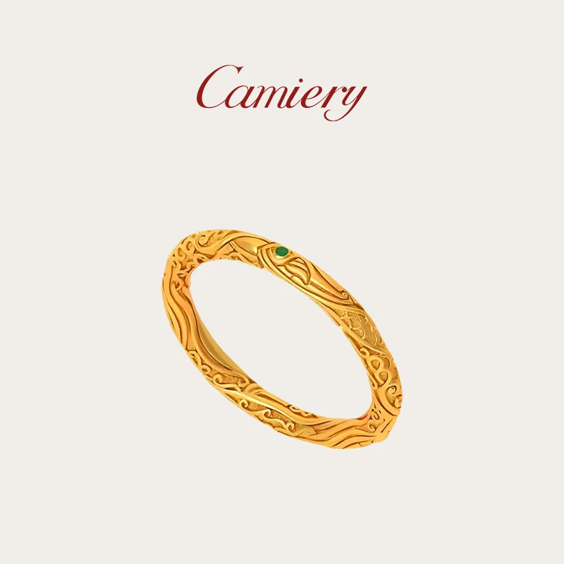 CAMIERY 哪吒同款新中式轻奢经典乾坤圈戒指时尚