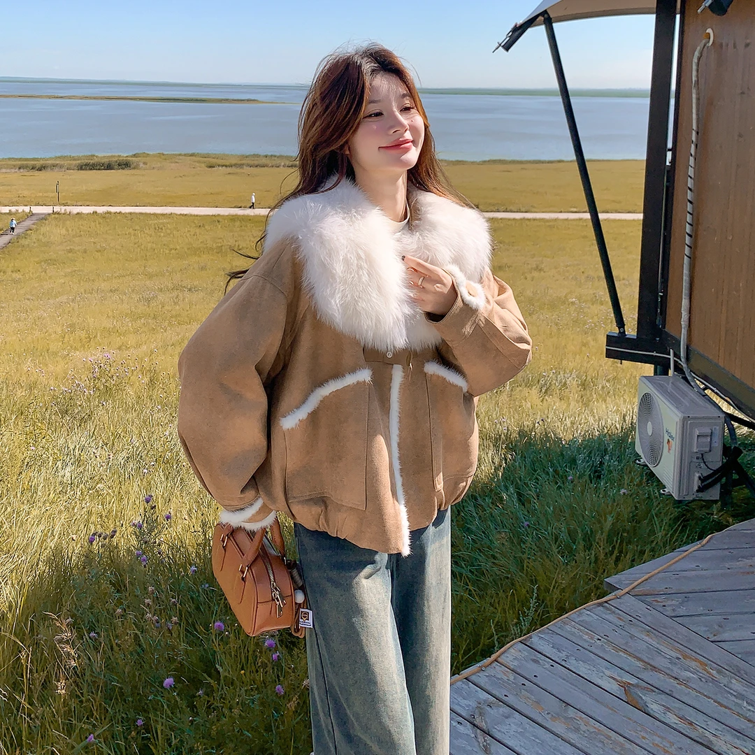 高级感轻熟大毛领羽绒服女冬季2025新款巨好看时髦羽绒内胆派克服