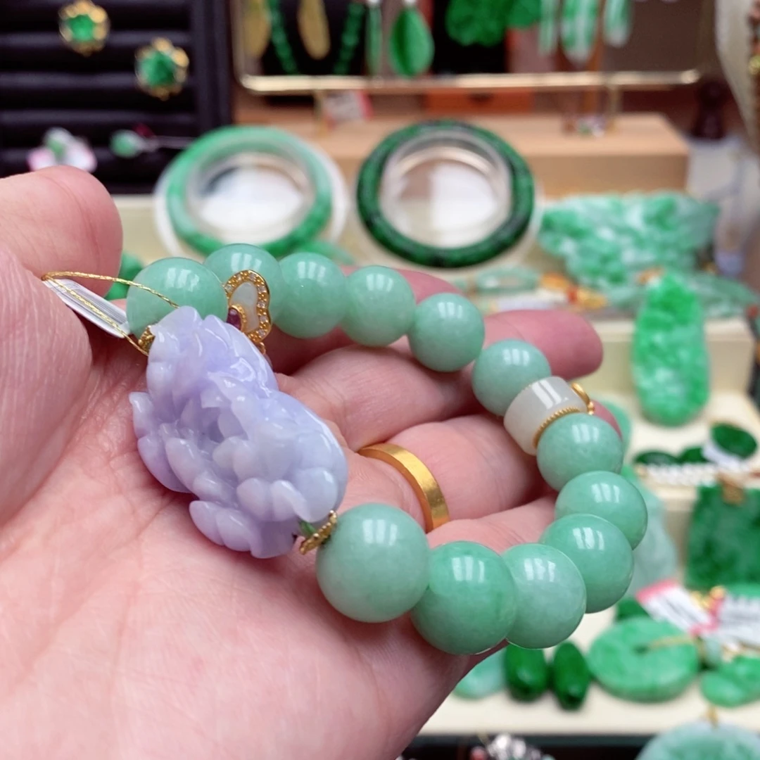 未镶嵌手链翡翠翡翠手串