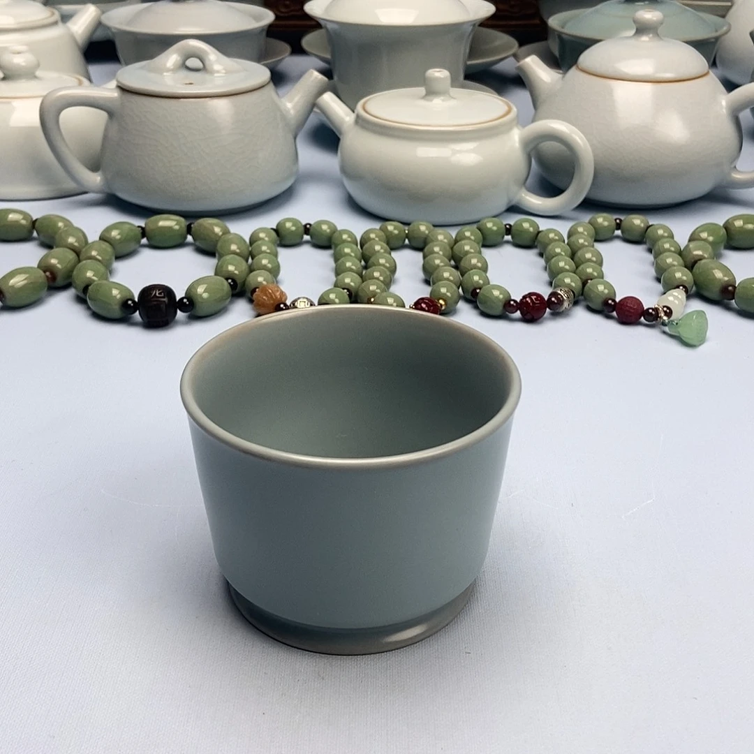 杯微微瑕仿古釉荣天杯原矿原釉原产地
