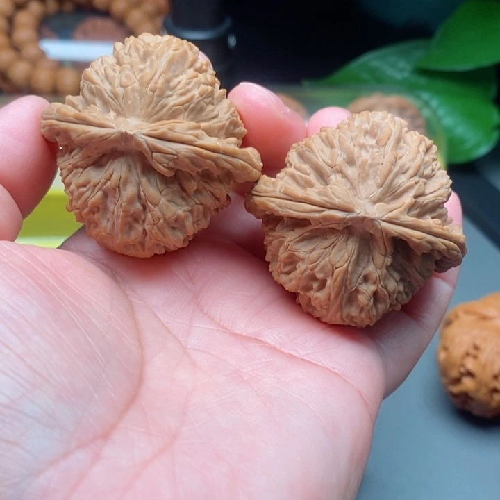 吊坠文玩核桃白狮子