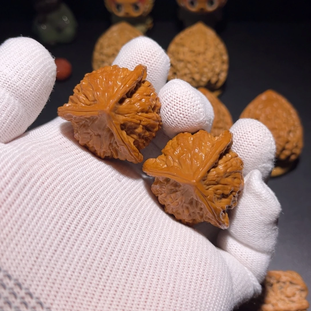 把件文玩核桃35.5全品糖三角奔