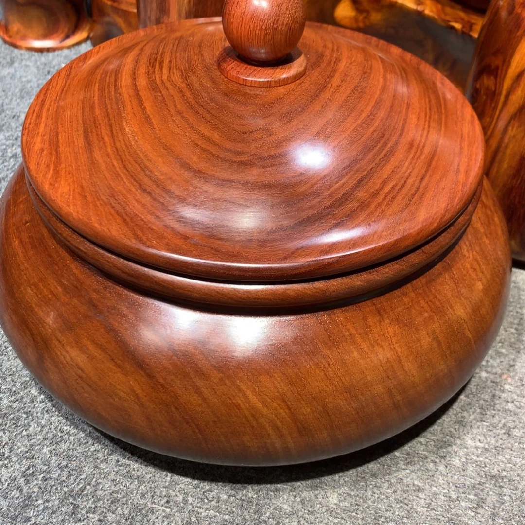 景***花木缅甸花梨木聚宝盆