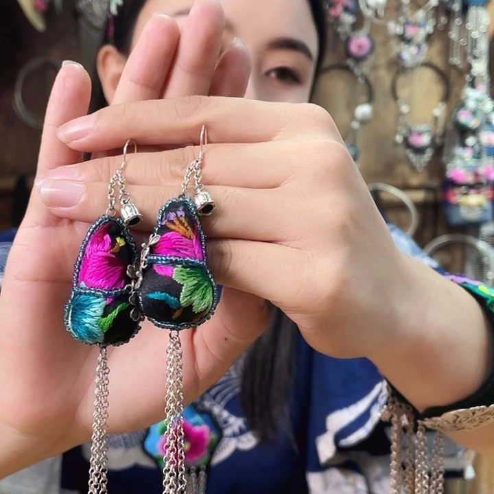 非金属锆石合金耳环