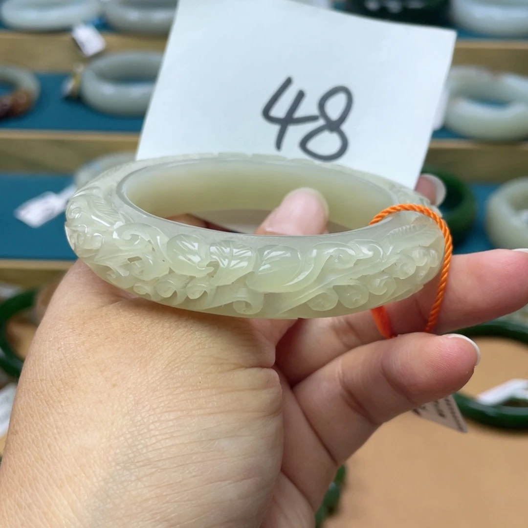 未镶嵌手镯和田玉圈口55