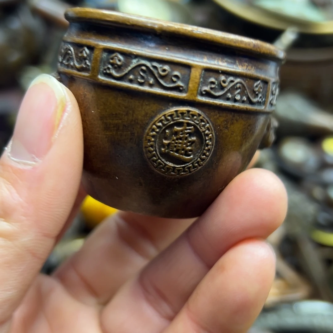 铜摆件欢迎欢迎你