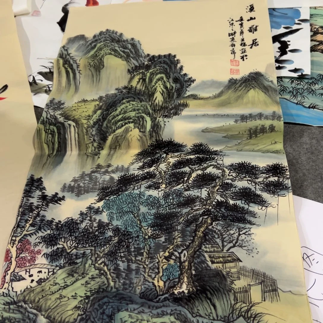 国画国画作品画心一张