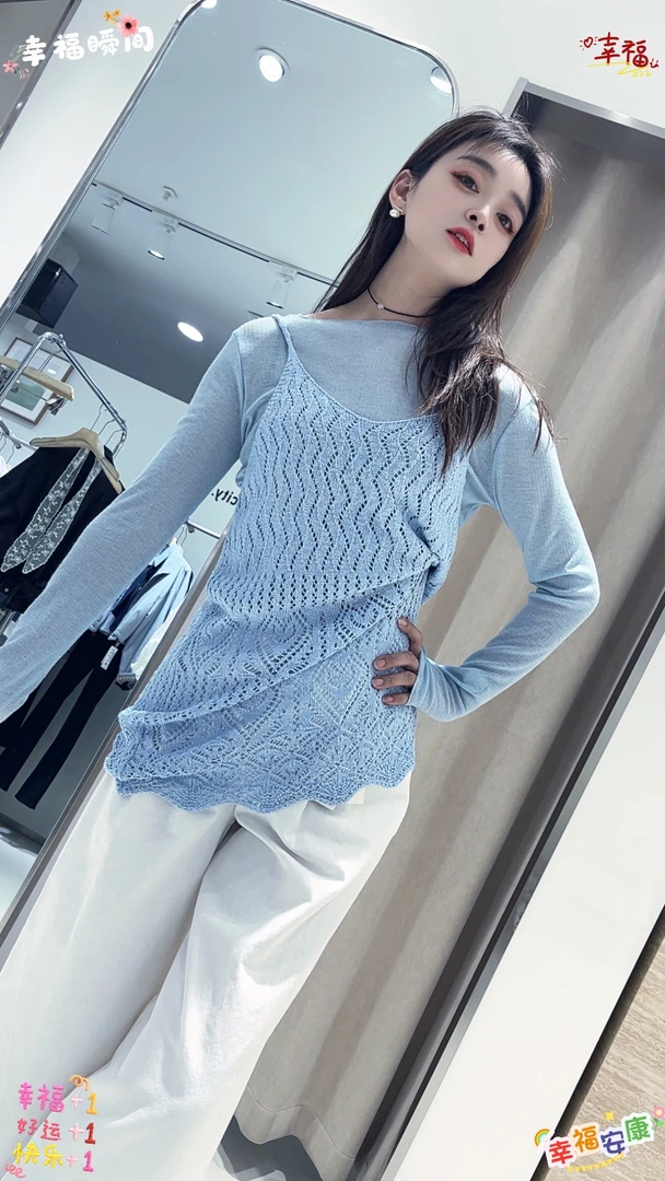 韩版时尚气质百搭显瘦针织吊带连衣裙