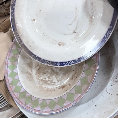花***7瓷片国营厂库存23厘米