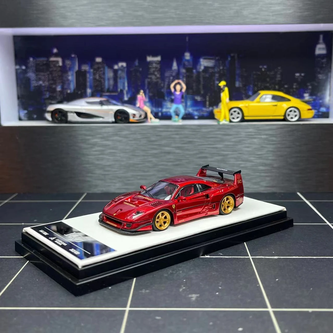 价格已开 现货 AM Aurora 1:64 法拉利F40 宽体改装合金汽车模型