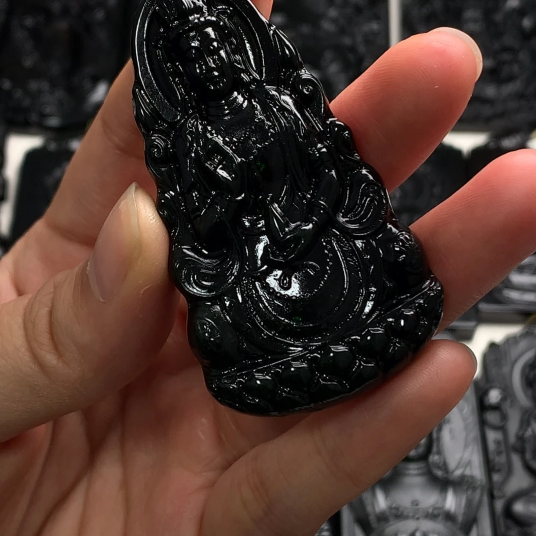 天然a货钢琴黑挂件