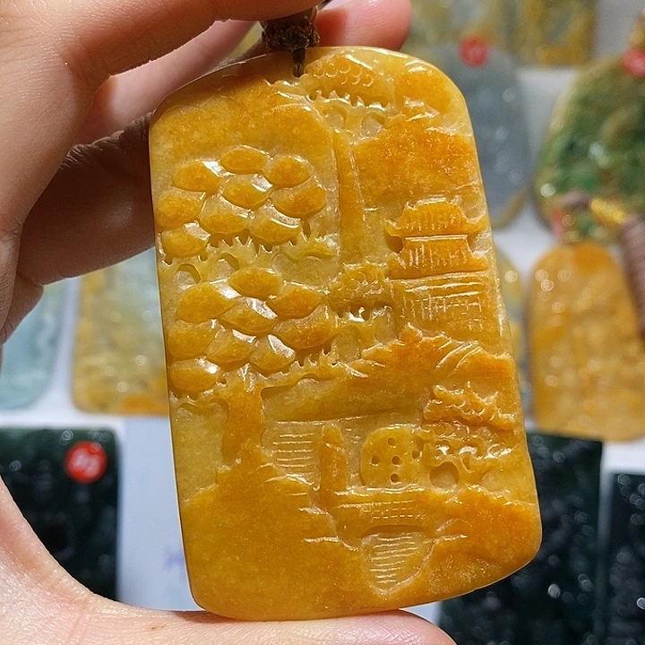 翡翠未镶嵌吊坠(不含链)