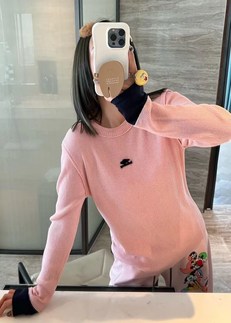 4657#深圳BOHAN秀秀家2025早春新款KT猫针织打底衫