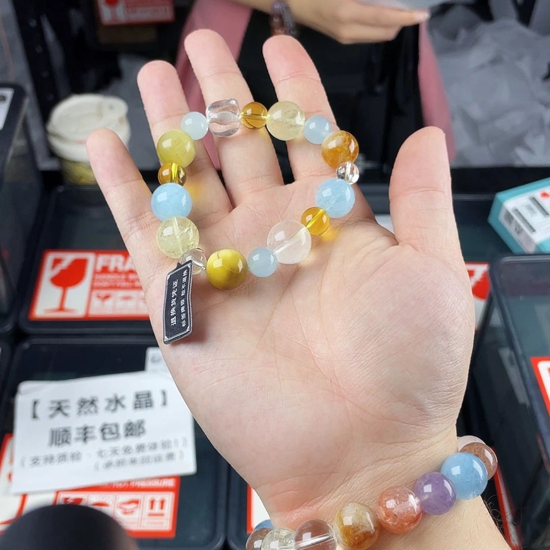 银S925镶嵌水晶手链