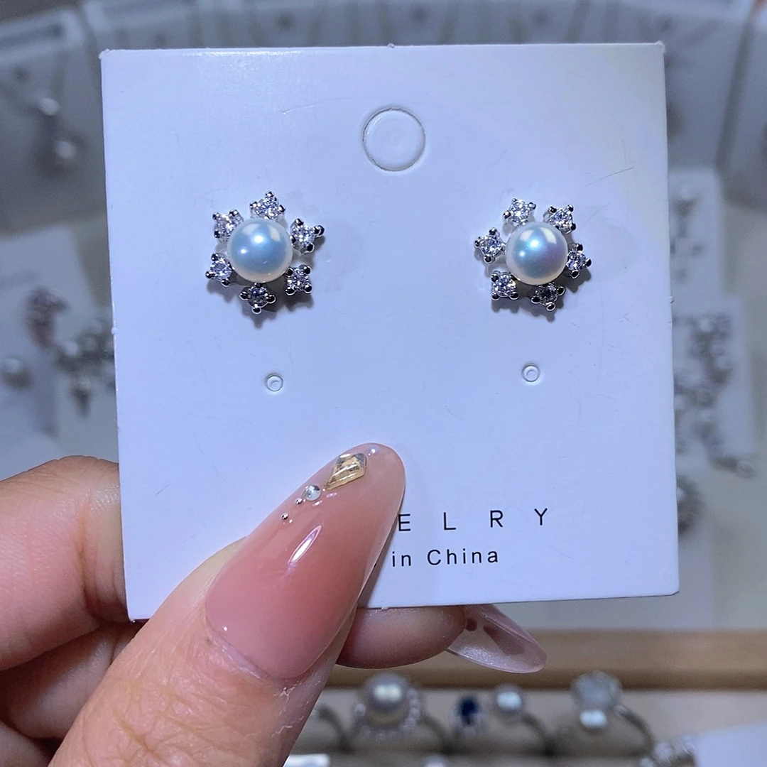 耳饰未镶嵌淡水珍珠