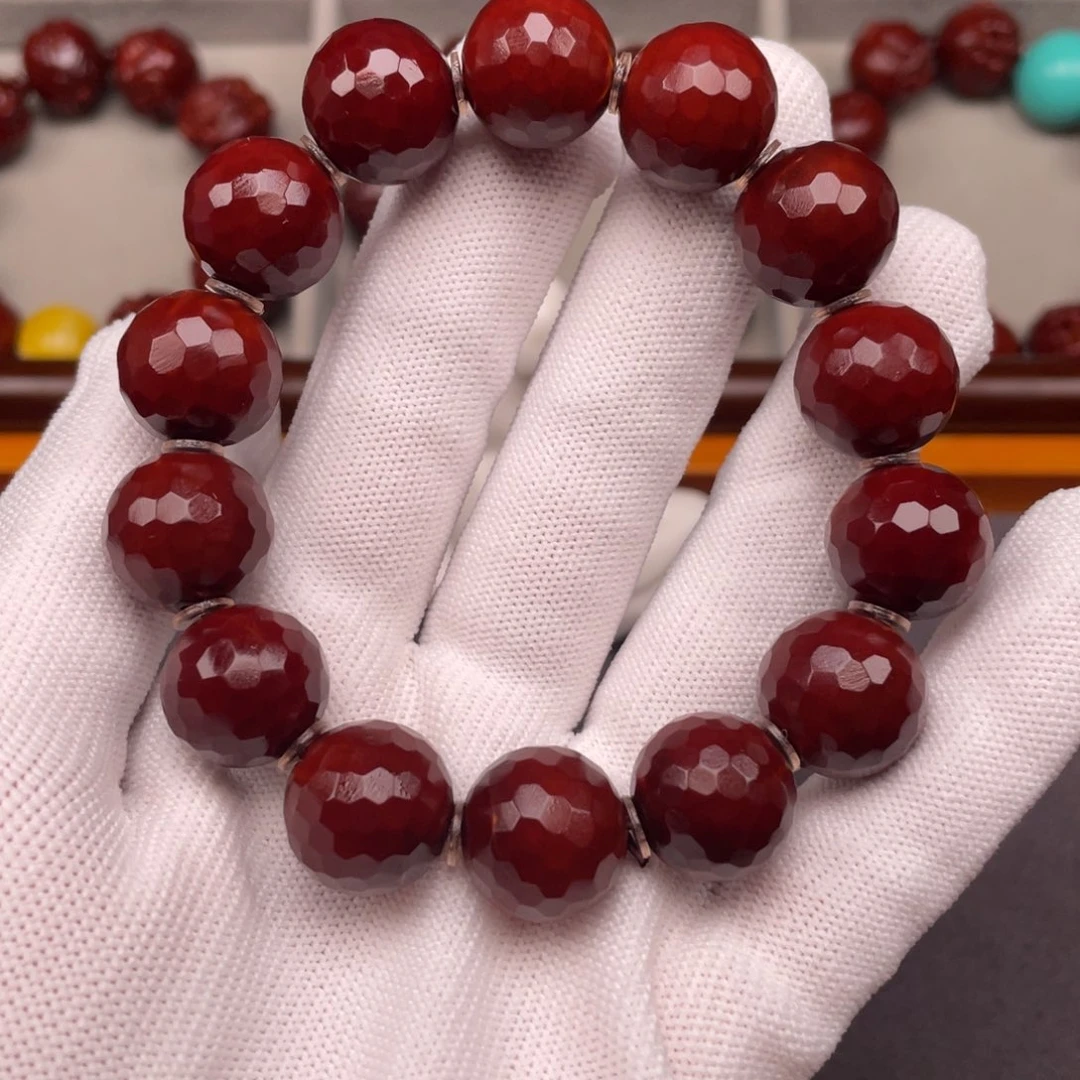 橄榄核手串/手链钻面光柱