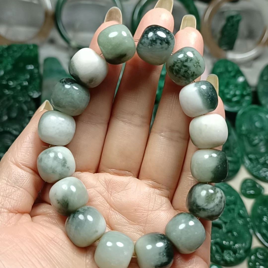 独山玉未镶嵌手串