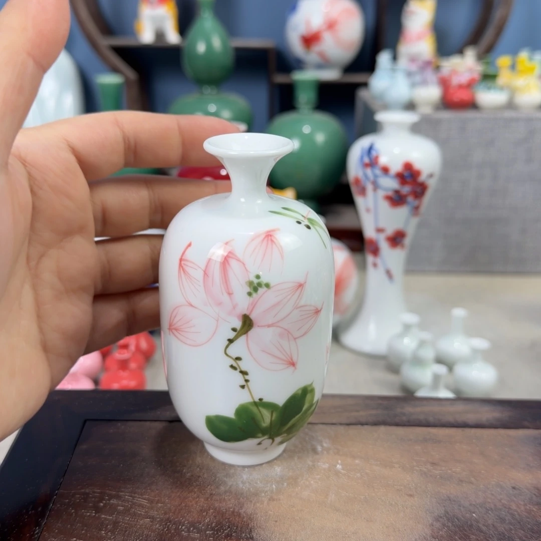 陶瓷手工小花器摆件