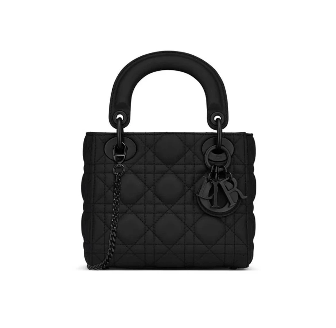 99新 DIOR/迪奥 【交个朋友专属】迪奥三格戴妃磨砂手提包