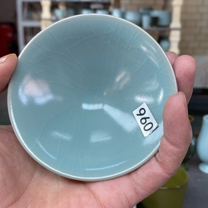 摆件叫**柱抱朴汝瓷仿古微瑕