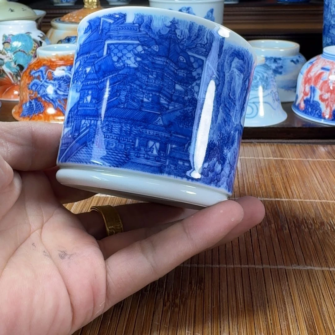 瓷片当代景德镇陶瓷手绘茶具