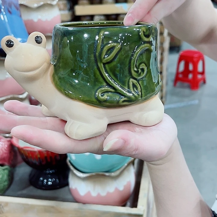 有孔，凑10元包邮陶瓷花盆发货！