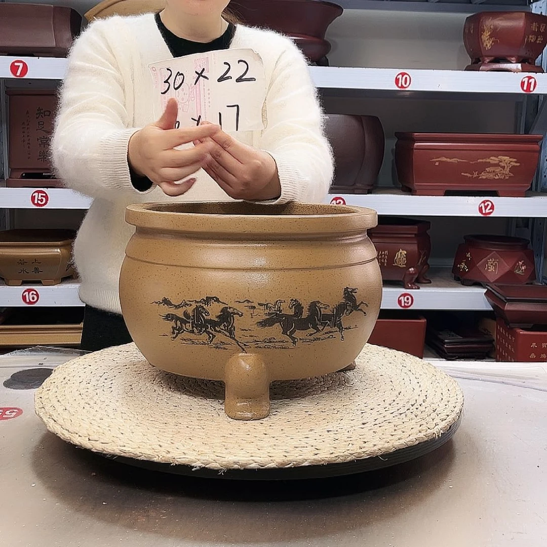 紫砂花盆紫砂花盆