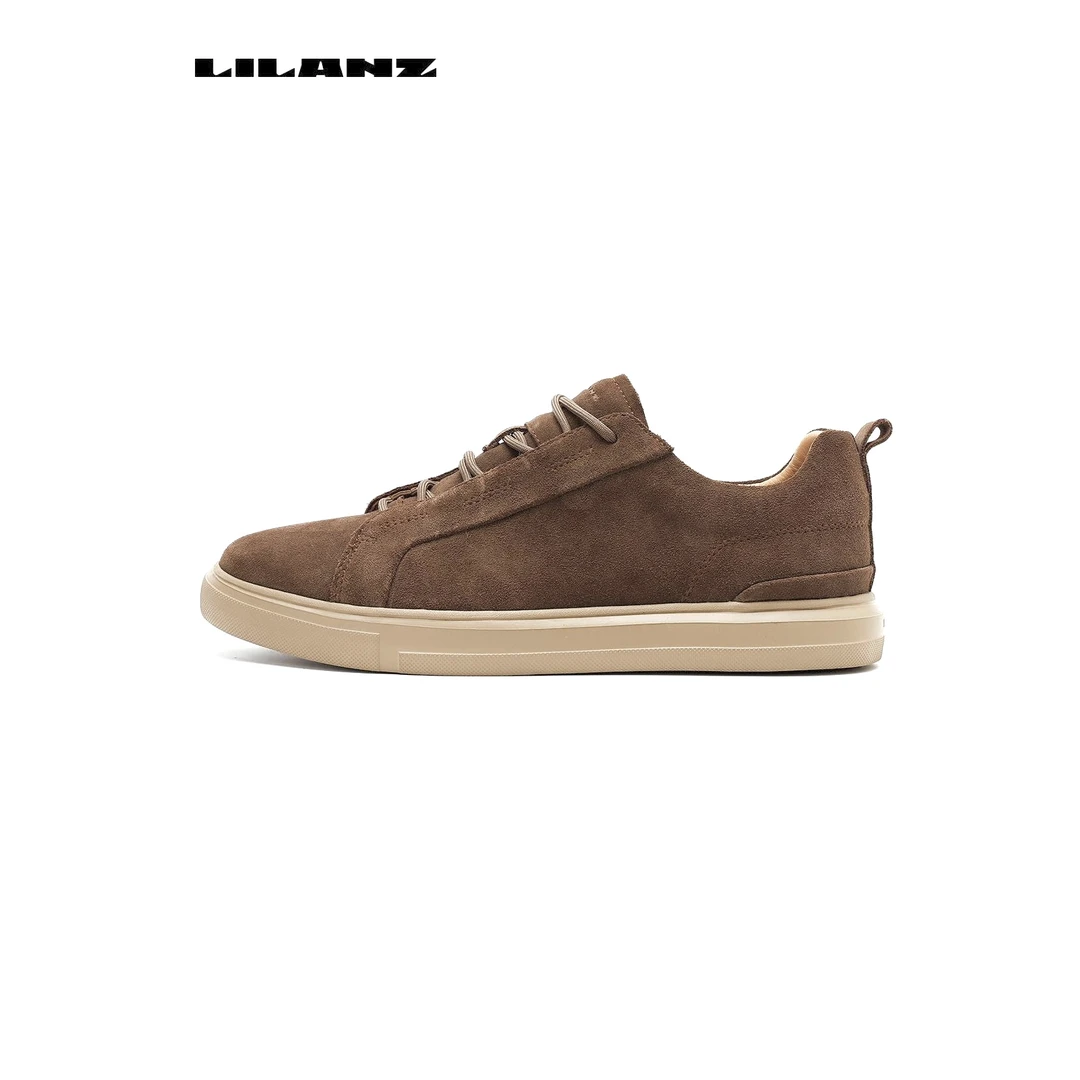 利郎男鞋【翻毛皮】秋冬新款经典百搭雅丹风轻软底休闲鞋 24DXL304