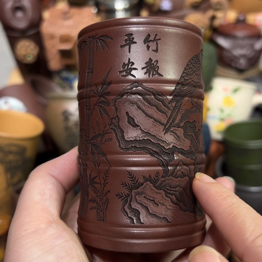 茶杯紫砂宜兴紫砂主人杯