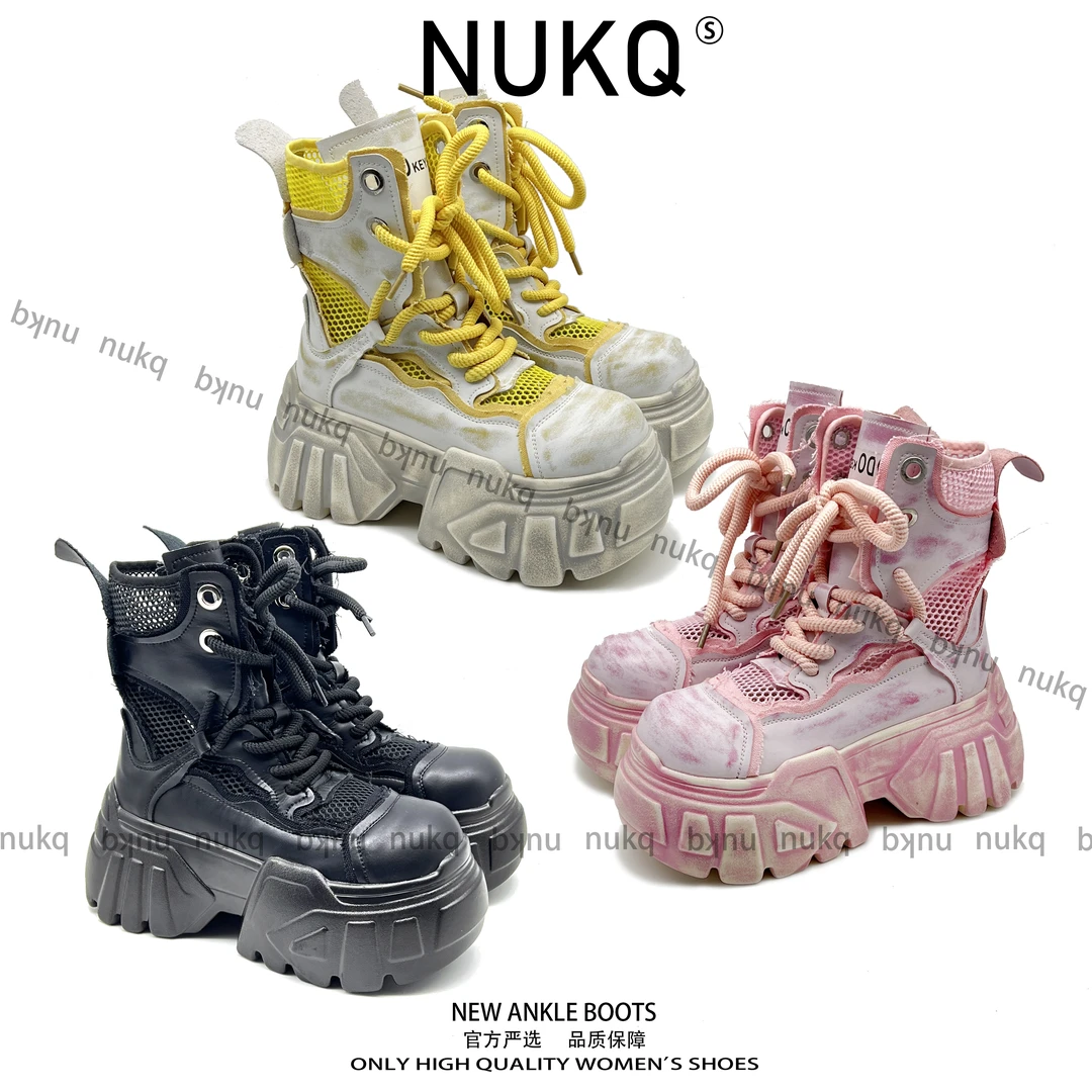 【NUKQ】  高跟厚底 时尚百搭厚底靴
