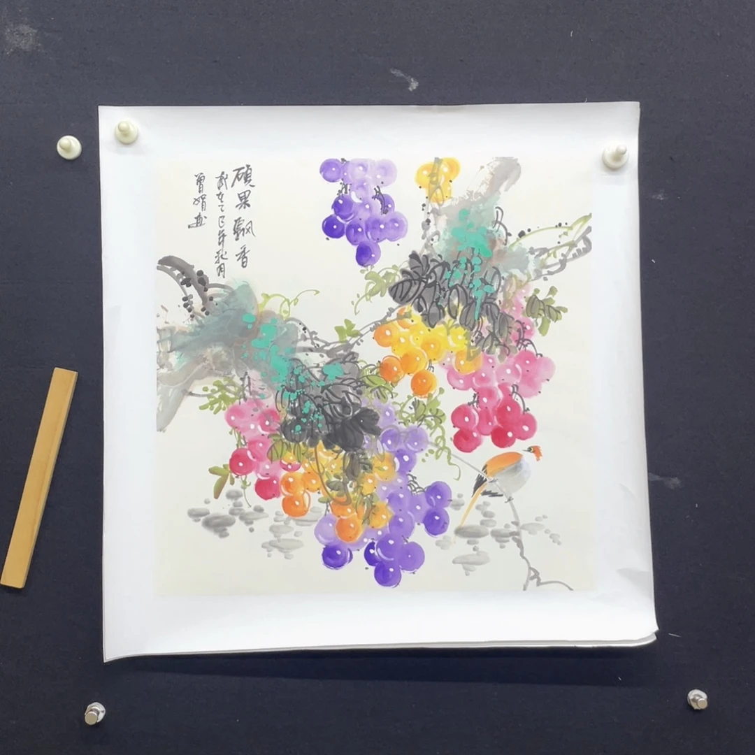 国画手绘国画，花鸟