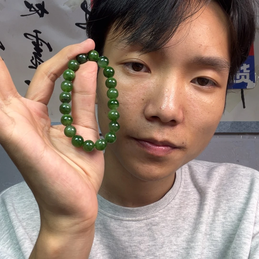 颈饰未镶嵌和田玉多样性拍一发一俄罗斯碧玉手串卡10