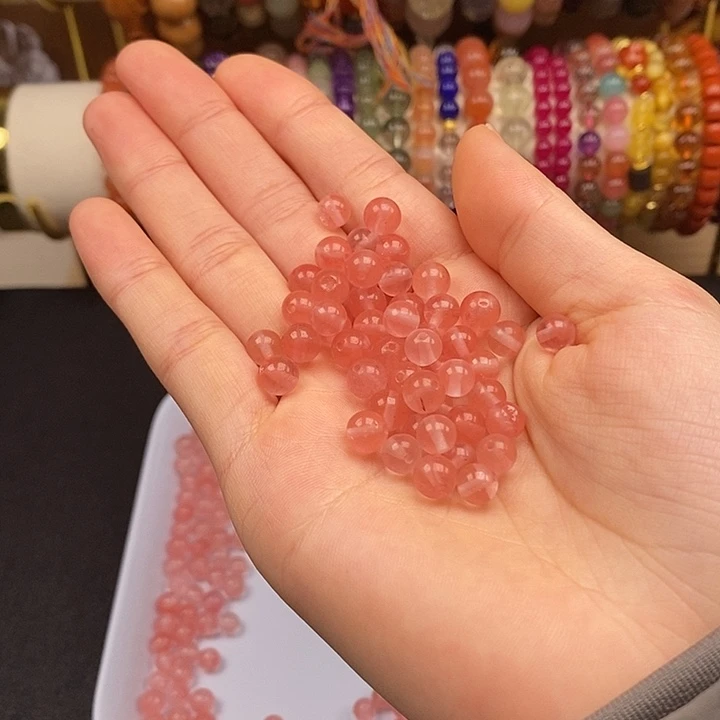 未镶嵌卡6西瓜晶100颗玛瑙/玉髓