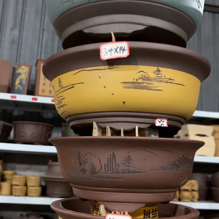 紫砂花盆               100-4