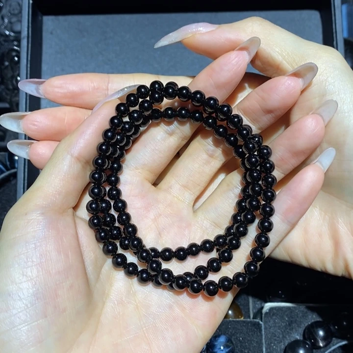 黑曜岩手链未镶嵌用****孟