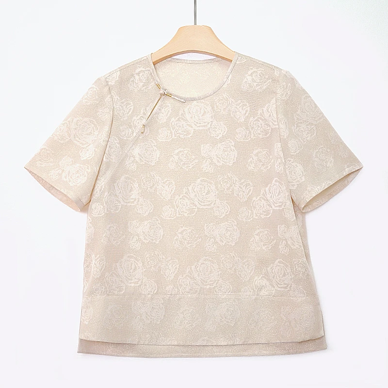 新中式国风四经绞罗夏款短袖   85A098PP