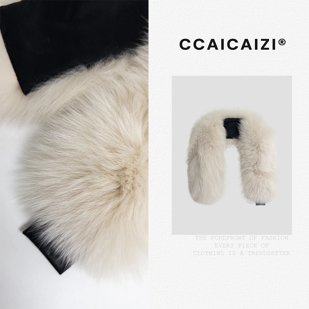 CCAICAI「容与」秋冬时尚百搭保暖坎肩式围巾 2316