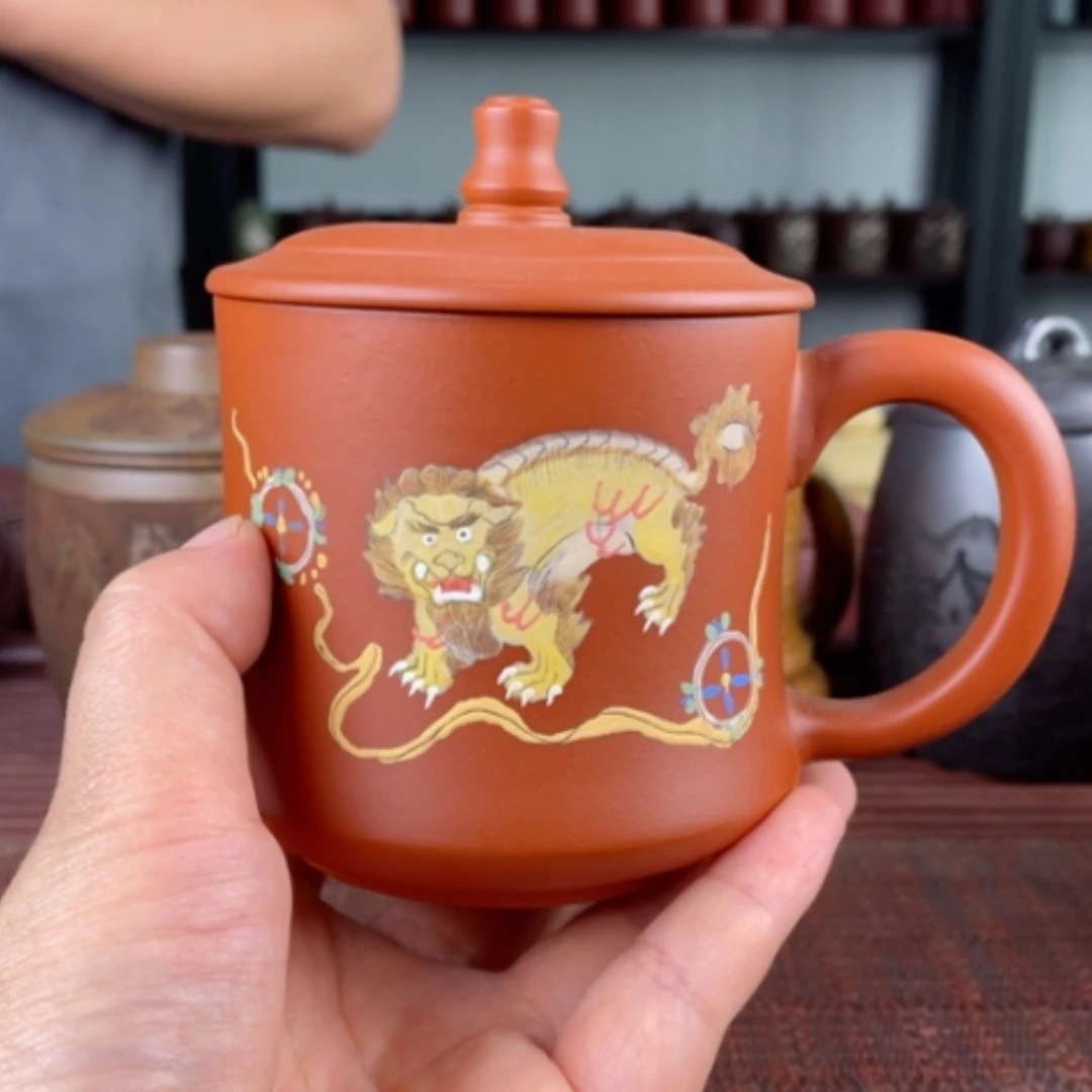 【闪购商品】茶杯紫砂宜兴原矿紫砂盖杯微瑕